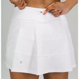 LULULEMON pace rival skirt white size 0 tall